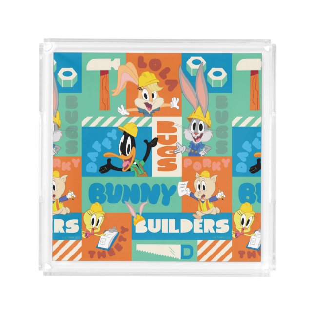 BUGS BUNNY BUILDERS™| Character Grid Pattern Acrylic Tray (Front)