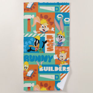 BUGS BUNNY BUILDERS™ Character Grid Pattern Beach Towel