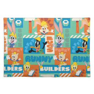 BUGS BUNNY BUILDERS™ Character Grid Pattern Cloth Placemat