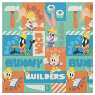 BUGS BUNNY BUILDERS™ Character Grid Pattern Fabric