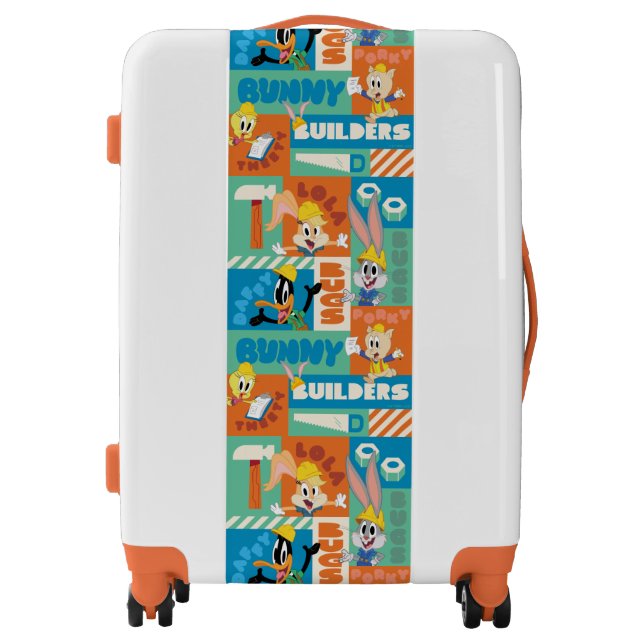 BUGS BUNNY BUILDERS™| Character Grid Pattern Luggage (Front)
