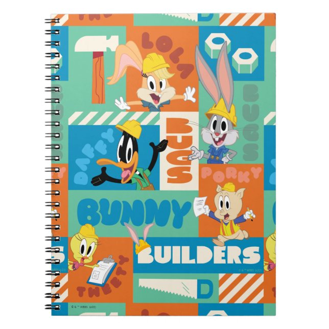 BUGS BUNNY BUILDERS™| Character Grid Pattern Notebook (Front)
