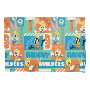 BUGS BUNNY BUILDERS™  Character Grid Pattern Pillow Case