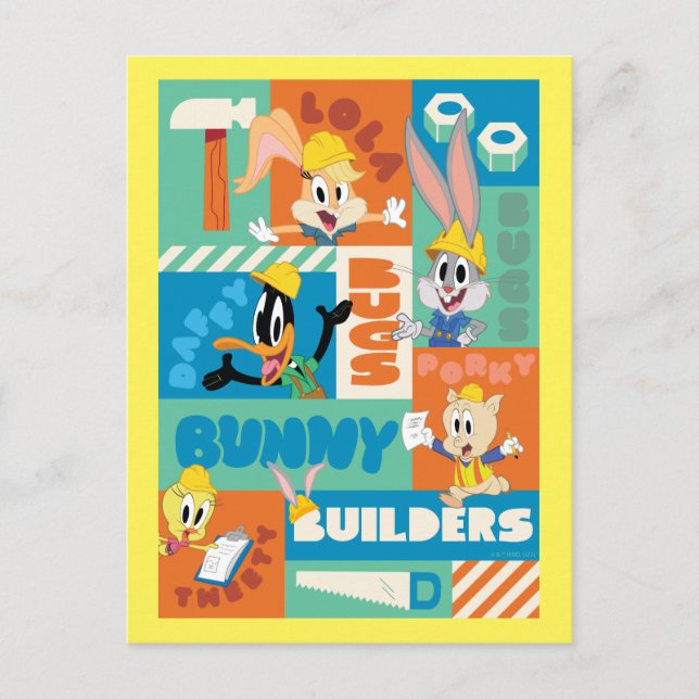 BUGS BUNNY BUILDERS™| Character Grid Pattern Postcard (Front)