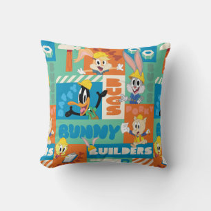 BUGS BUNNY BUILDERS™ Character Grid Pattern Throw Pillow