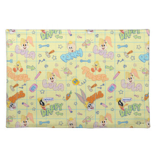BUGS BUNNY BUILDERS™ Character Sketch Pattern Cloth Placemat