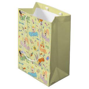 BUGS BUNNY BUILDERS™ Character Sketch Pattern Medium Gift Bag