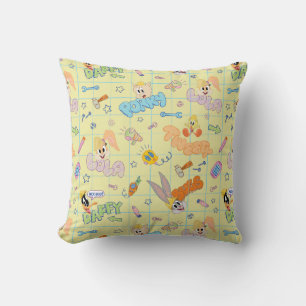 BUGS BUNNY BUILDERS™ Character Sketch Pattern Throw Pillow