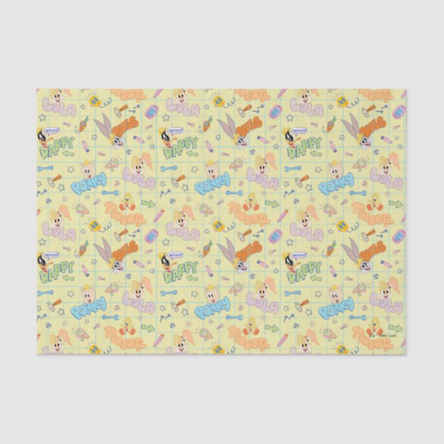 BUGS BUNNY BUILDERS™| Character Sketch Pattern Tissue Paper (Front)