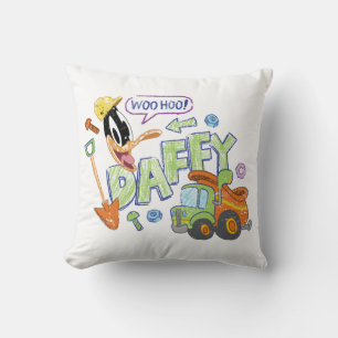 BUGS BUNNY BUILDERS™ DAFFY DUCK™ Sketch Art Throw Pillow
