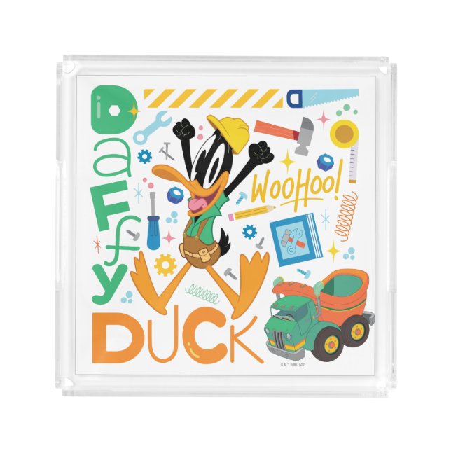 BUGS BUNNY BUILDERS™| DAFFY DUCK™ Work Tools Acrylic Tray (Front)