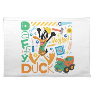 BUGS BUNNY BUILDERS™ DAFFY DUCK™ Work Tools Cloth Placemat