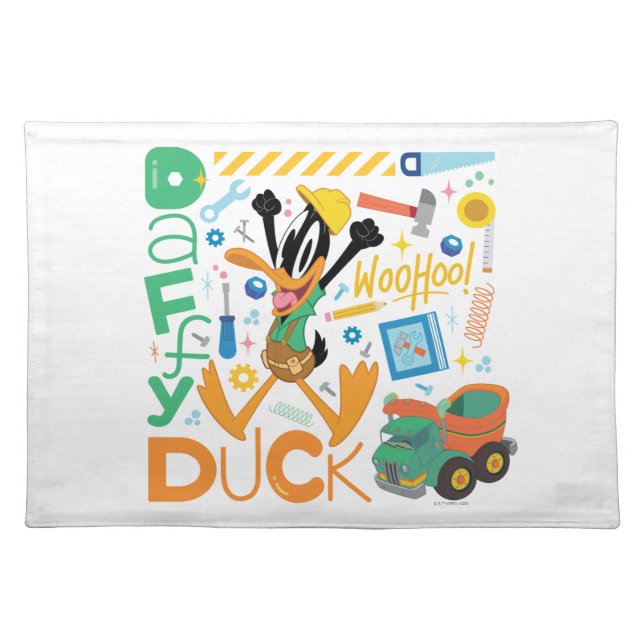 BUGS BUNNY BUILDERS™| DAFFY DUCK™ Work Tools Cloth Placemat (Front)