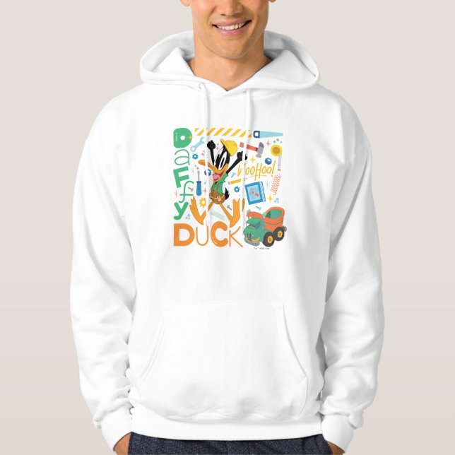 BUGS BUNNY BUILDERS™| DAFFY DUCK™ Work Tools Hoodie (Front)