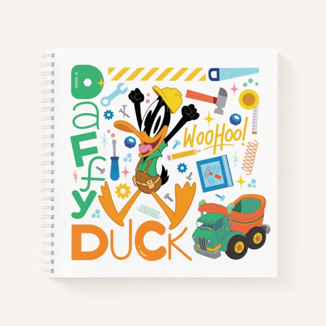 BUGS BUNNY BUILDERS™| DAFFY DUCK™ Work Tools Notebook (Front)