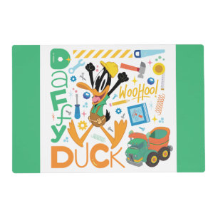 BUGS BUNNY BUILDERS™ DAFFY DUCK™ Work Tools Placemat