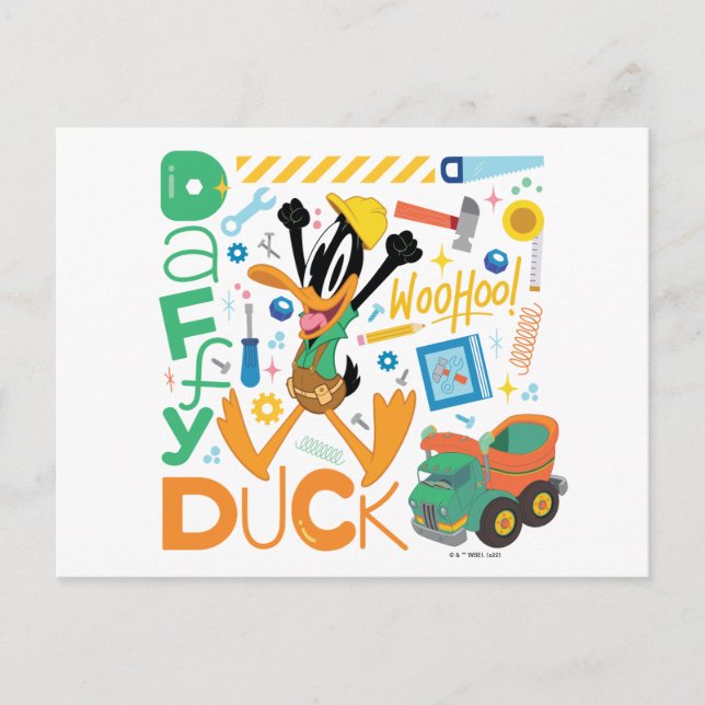 BUGS BUNNY BUILDERS™| DAFFY DUCK™ Work Tools Postcard (Front)