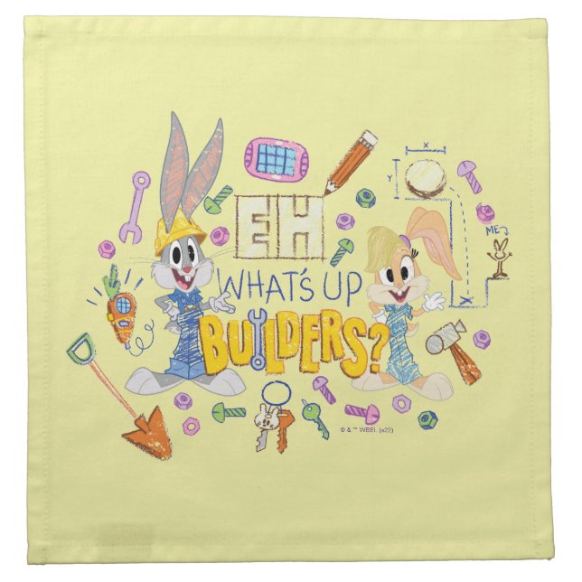 BUGS BUNNY BUILDERS™| Eh, What's Up Builders? Cloth Napkin (Front)