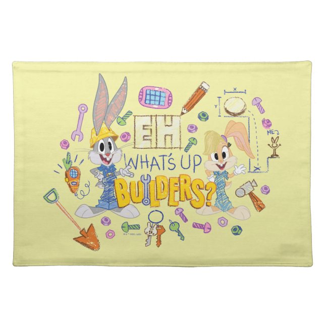 BUGS BUNNY BUILDERS™| Eh, What's Up Builders? Cloth Placemat (Front)