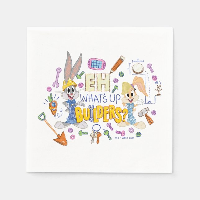 BUGS BUNNY BUILDERS™| Eh, What's Up Builders? Napkins (Front)