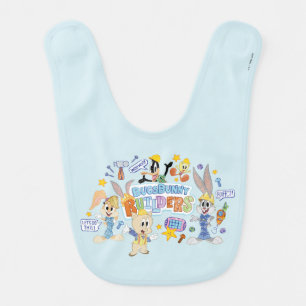 BUGS BUNNY BUILDERS™ Group Sketch Art Baby Bib