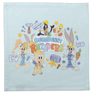 BUGS BUNNY BUILDERS™ Group Sketch Art Cloth Napkin