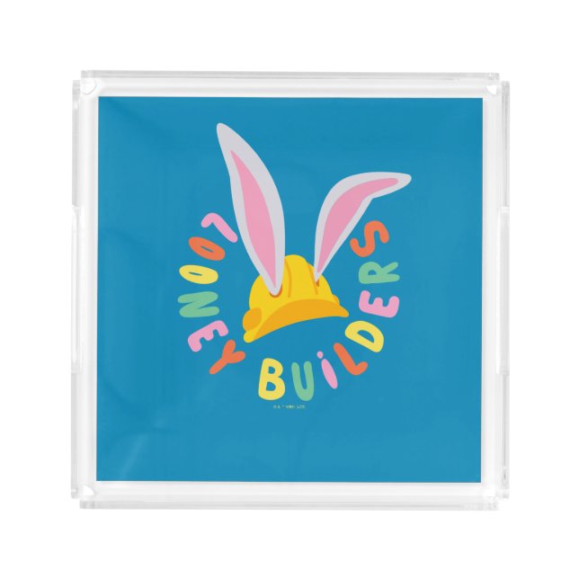 BUGS BUNNY BUILDERS™| Hard Hat Circle Logo Acrylic Tray (Front)