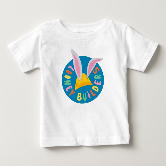 BUGS BUNNY BUILDERS™| Hard Hat Circle Logo Baby T-Shirt (Front)