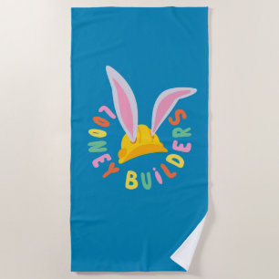 BUGS BUNNY BUILDERS™ Hard Hat Circle Logo Beach Towel