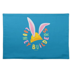 BUGS BUNNY BUILDERS™ Hard Hat Circle Logo Cloth Placemat