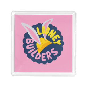 BUGS BUNNY BUILDERS™ Hard Hat Scalloped Logo Acrylic Tray