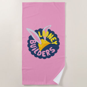 BUGS BUNNY BUILDERS™ Hard Hat Scalloped Logo Beach Towel