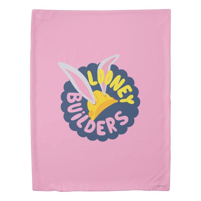 BUGS BUNNY BUILDERS™| Hard Hat Scalloped Logo Duvet Cover (Front)