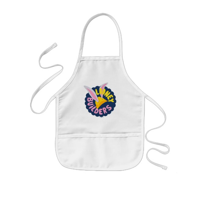 BUGS BUNNY BUILDERS™| Hard Hat Scalloped Logo Kids' Apron (Front)