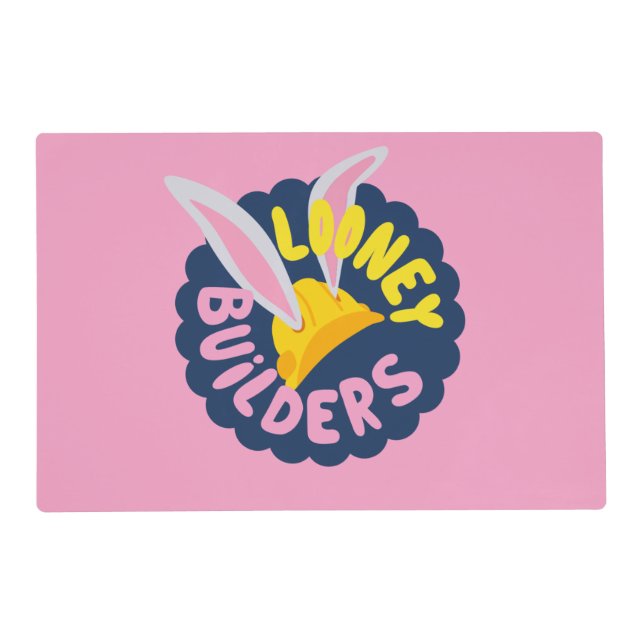 BUGS BUNNY BUILDERS™| Hard Hat Scalloped Logo Placemat (Front)