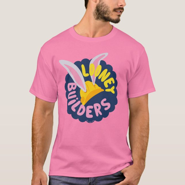 BUGS BUNNY BUILDERS™| Hard Hat Scalloped Logo T-Shirt (Front)