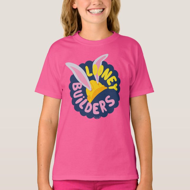 BUGS BUNNY BUILDERS™| Hard Hat Scalloped Logo T-Shirt (Front)