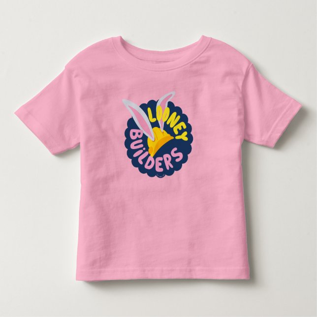BUGS BUNNY BUILDERS™| Hard Hat Scalloped Logo Toddler T-shirt (Front)