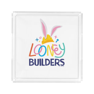 BUGS BUNNY BUILDERS™ Hard Hat Stacked Logo Acrylic Tray