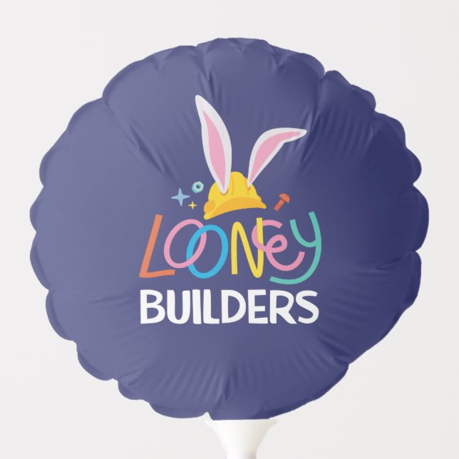 BUGS BUNNY BUILDERS™| Hard Hat Stacked Logo Balloon (Front)