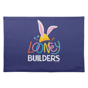 BUGS BUNNY BUILDERS™ Hard Hat Stacked Logo Cloth Placemat
