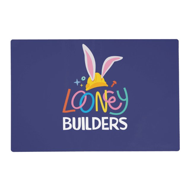 BUGS BUNNY BUILDERS™| Hard Hat Stacked Logo Placemat (Front)
