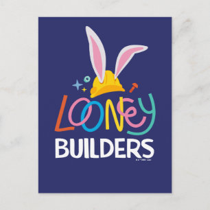 BUGS BUNNY BUILDERS™  Hard Hat Stacked Logo Postcard
