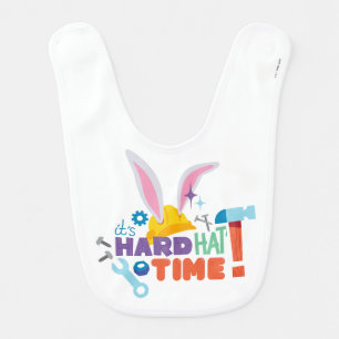 BUGS BUNNY BUILDERS™  It's Hard Hat Time Baby Bib