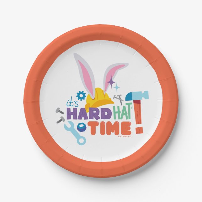 BUGS BUNNY BUILDERS™| It's Hard Hat Time Paper Plates (Front)