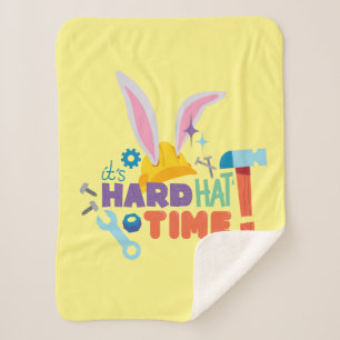 BUGS BUNNY BUILDERS™ It's Hard Hat Time Sherpa Blanket