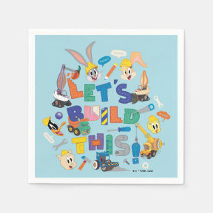 BUGS BUNNY BUILDERS™ "Let's Build This" Collage Napkins