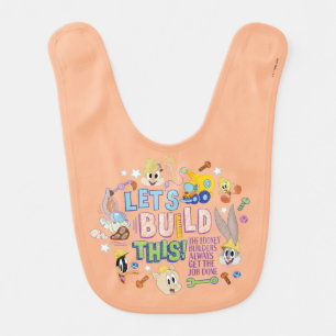 BUGS BUNNY BUILDERS™ "Let's Build This" Sketch Baby Bib