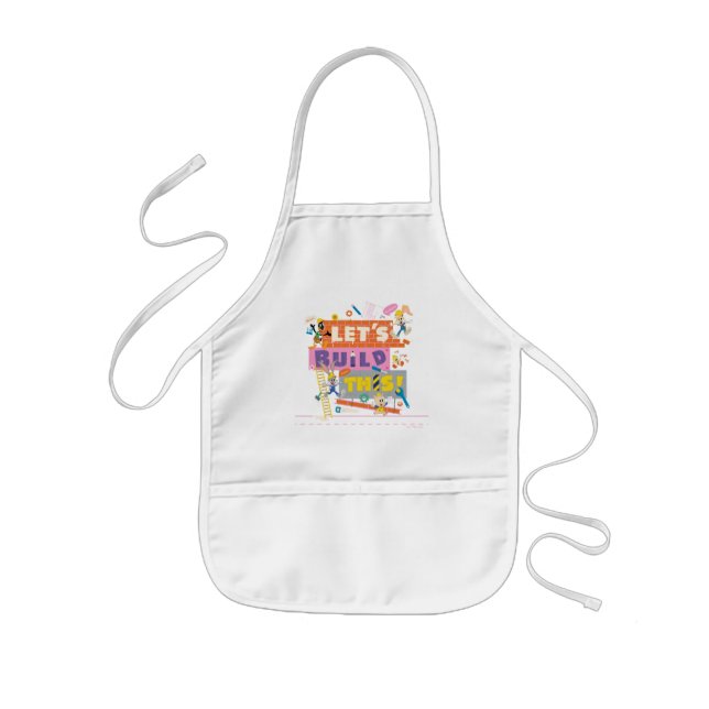 BUGS BUNNY BUILDERS™| "Let's Build This" Work Site Kids' Apron (Front)
