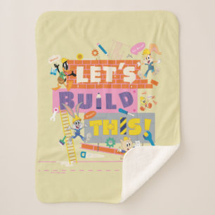 BUGS BUNNY BUILDERS™ "Let's Build This" Work Site Sherpa Blanket